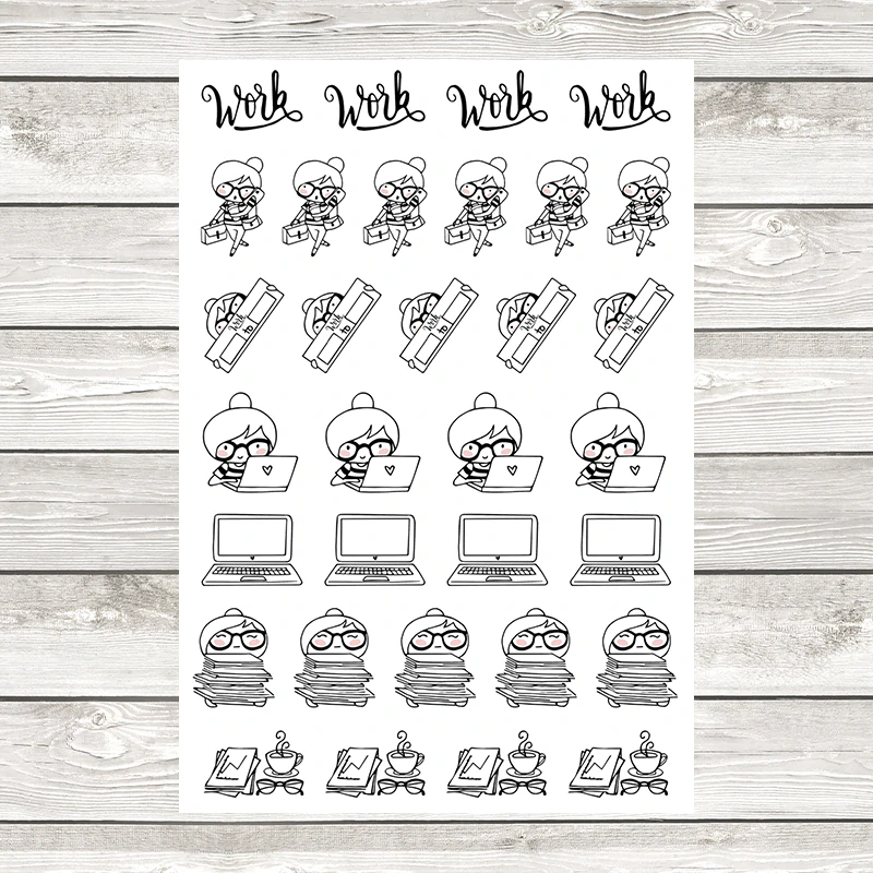 Planner girl Jess - Work