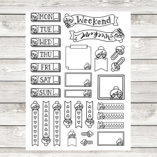 Planner girl Jess - Functionals (BIG)